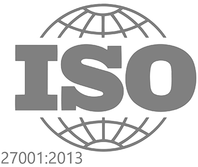 Logo ISO-grijs 27001 2013 Tribe